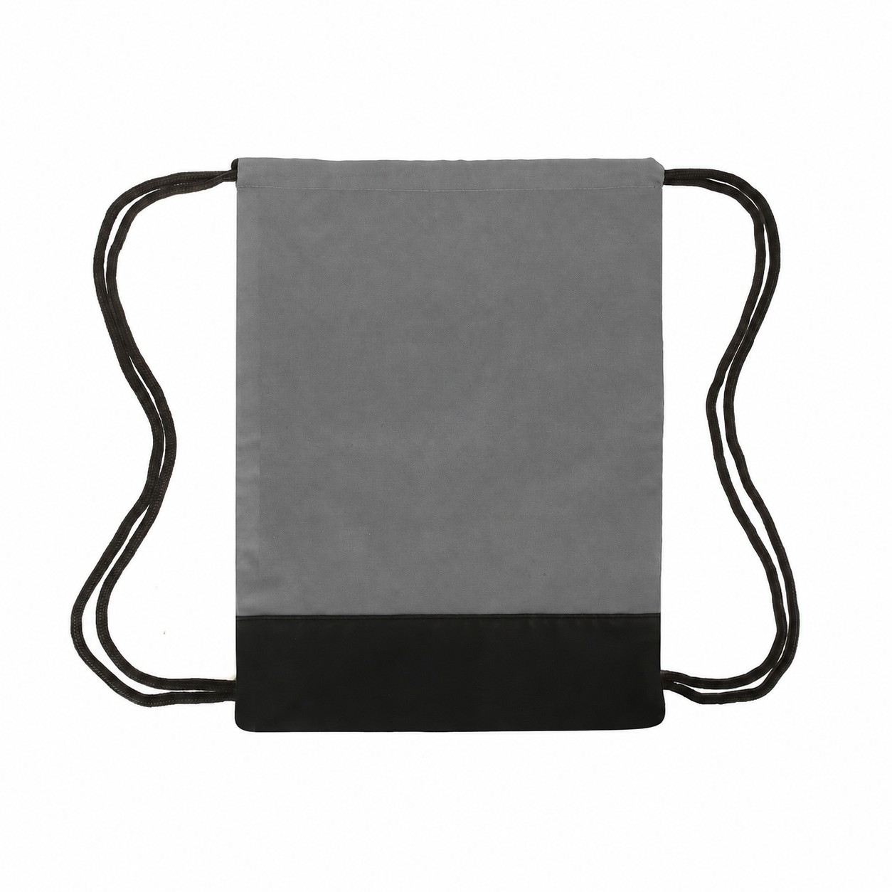 600D Polyester Drawstring Bag — Gray