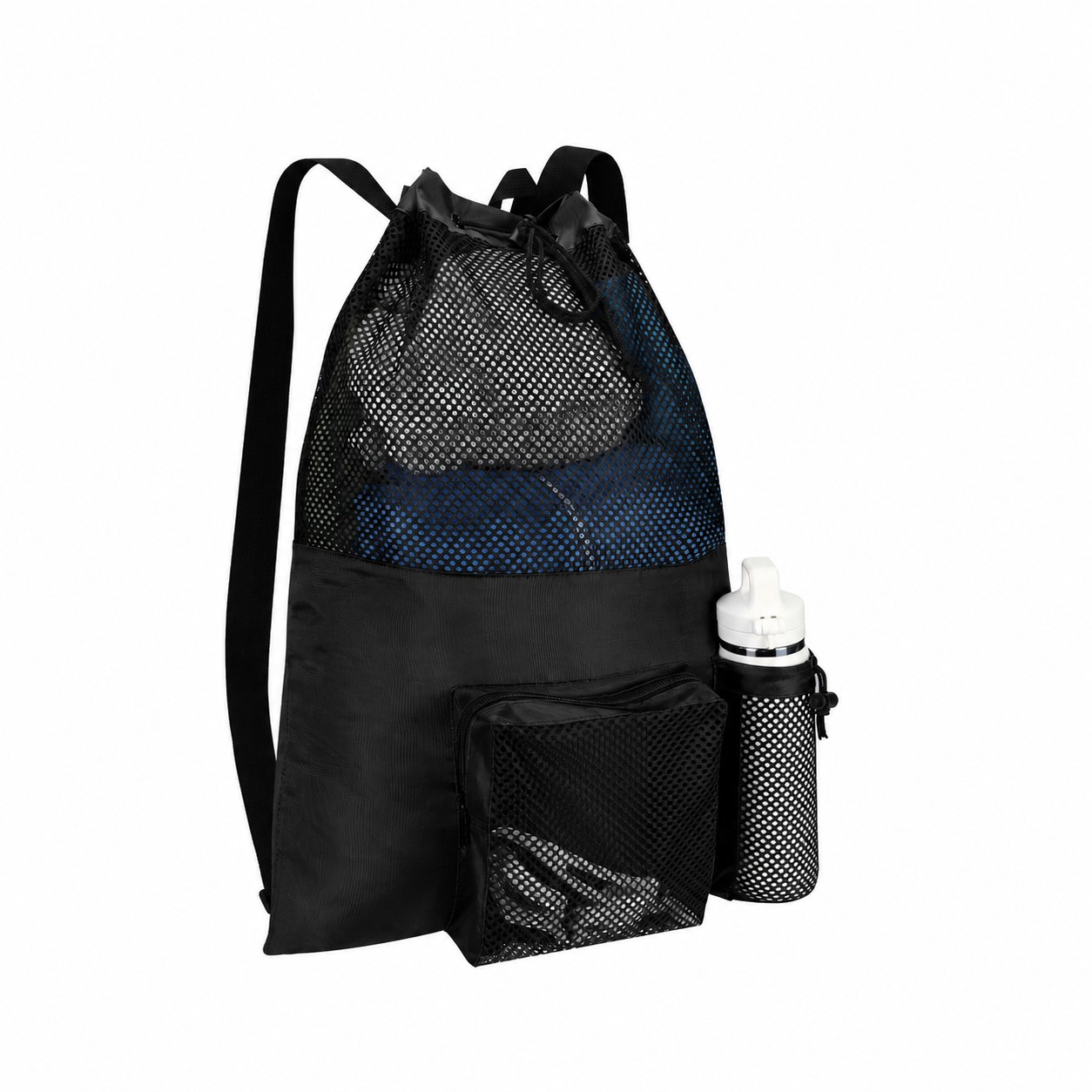 RPET Non-Woven Roomy Backpack — Black
