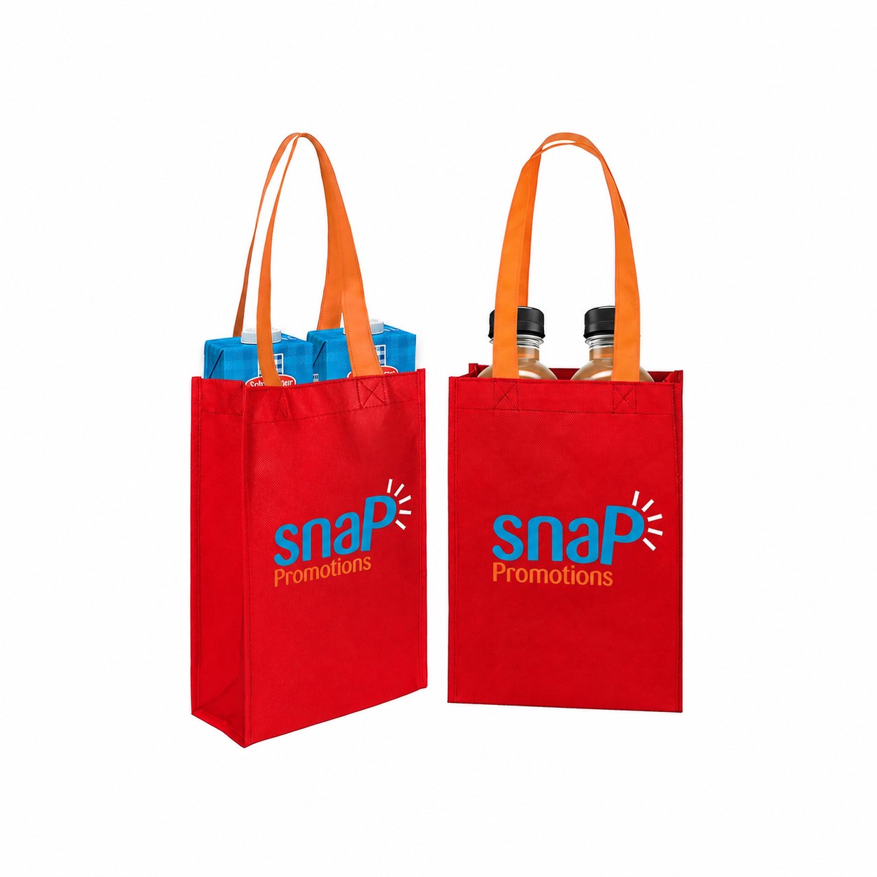 80GSM Non-Woven Tote Bag — Red
