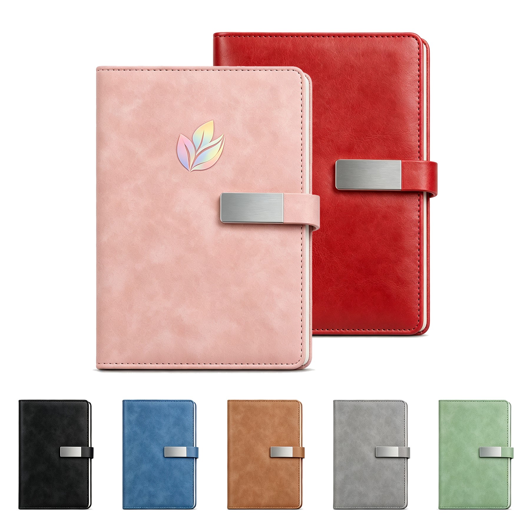 A5 PU Leather Notebook With Magnetic Clasp