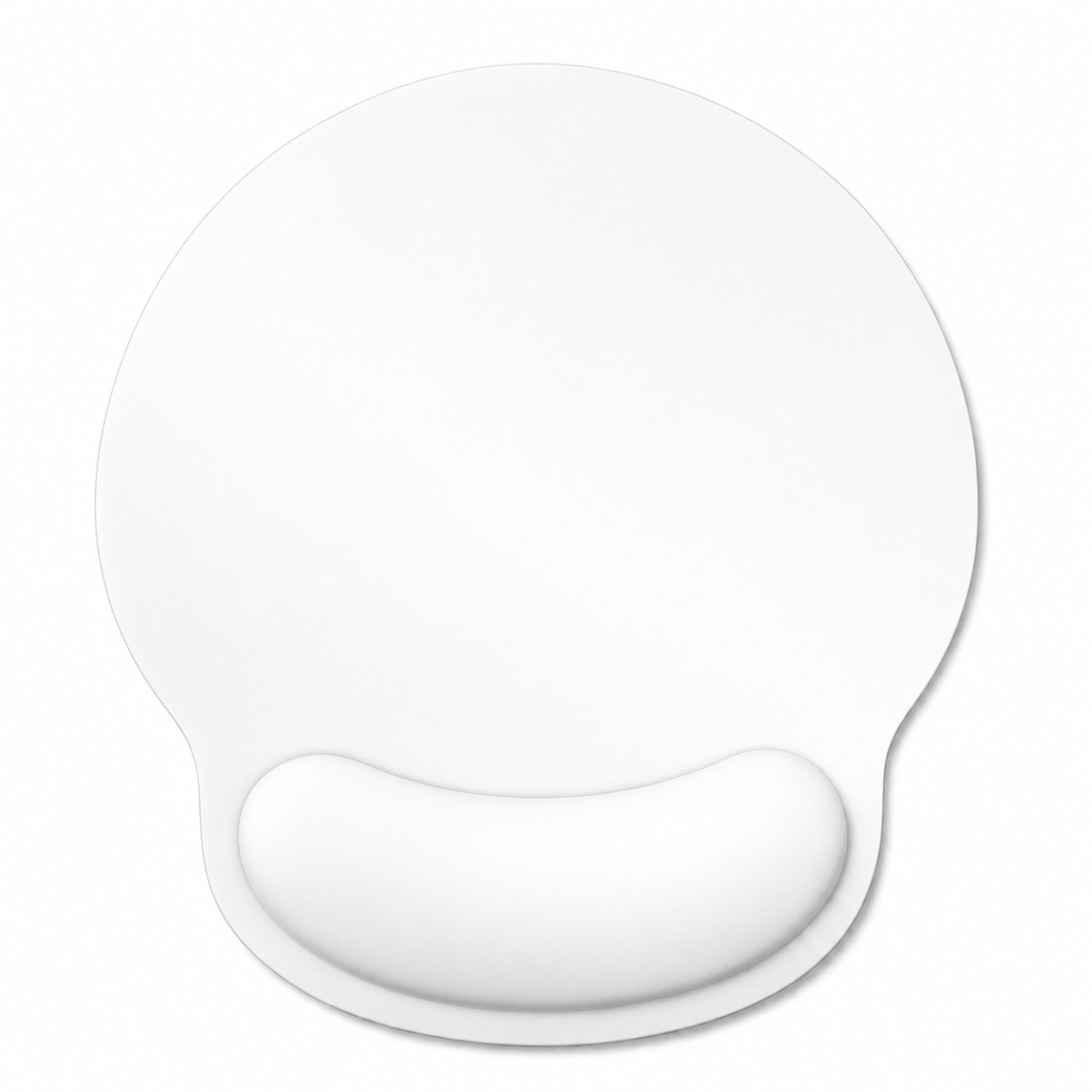 Ergonomic Gel Wrist Rest Mouse Pad — Clear White