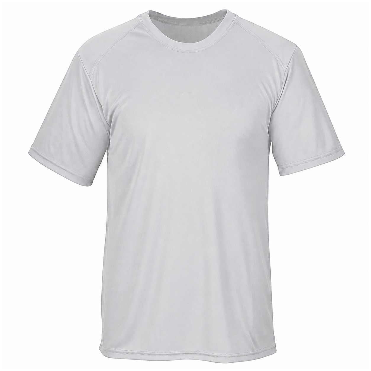 Lightweight Polyester Performance T-Shirt — Silver