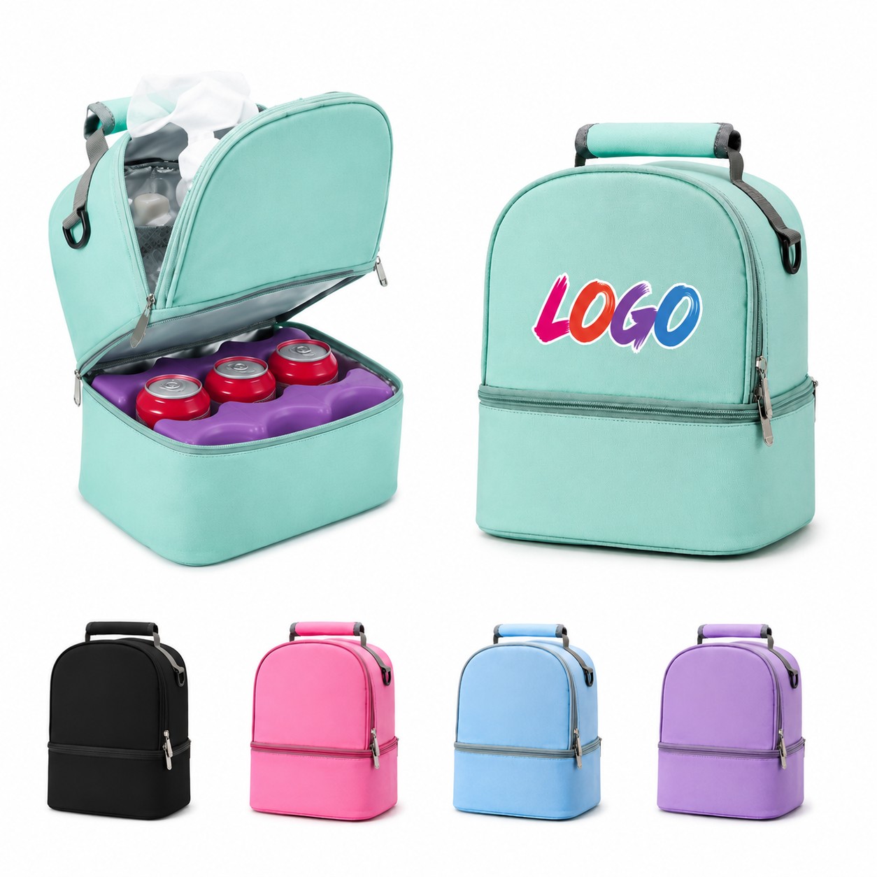 Two Tier Breastmilk Bottle Cooler Bag