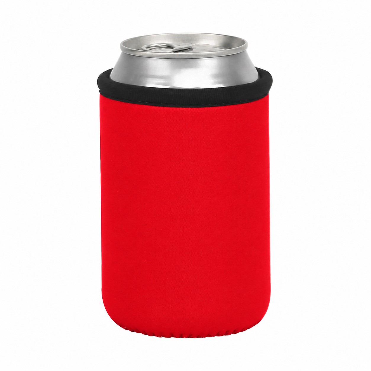 Neoprene Can Cooler Sleeve — Red