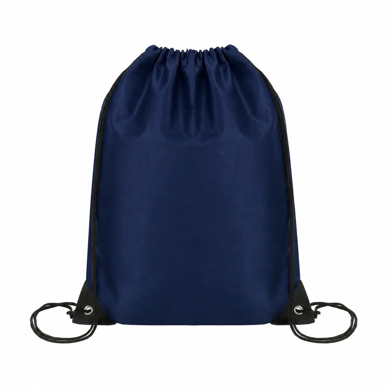 Drawcord Closure RPET Drawstring Bag — Navy Blue