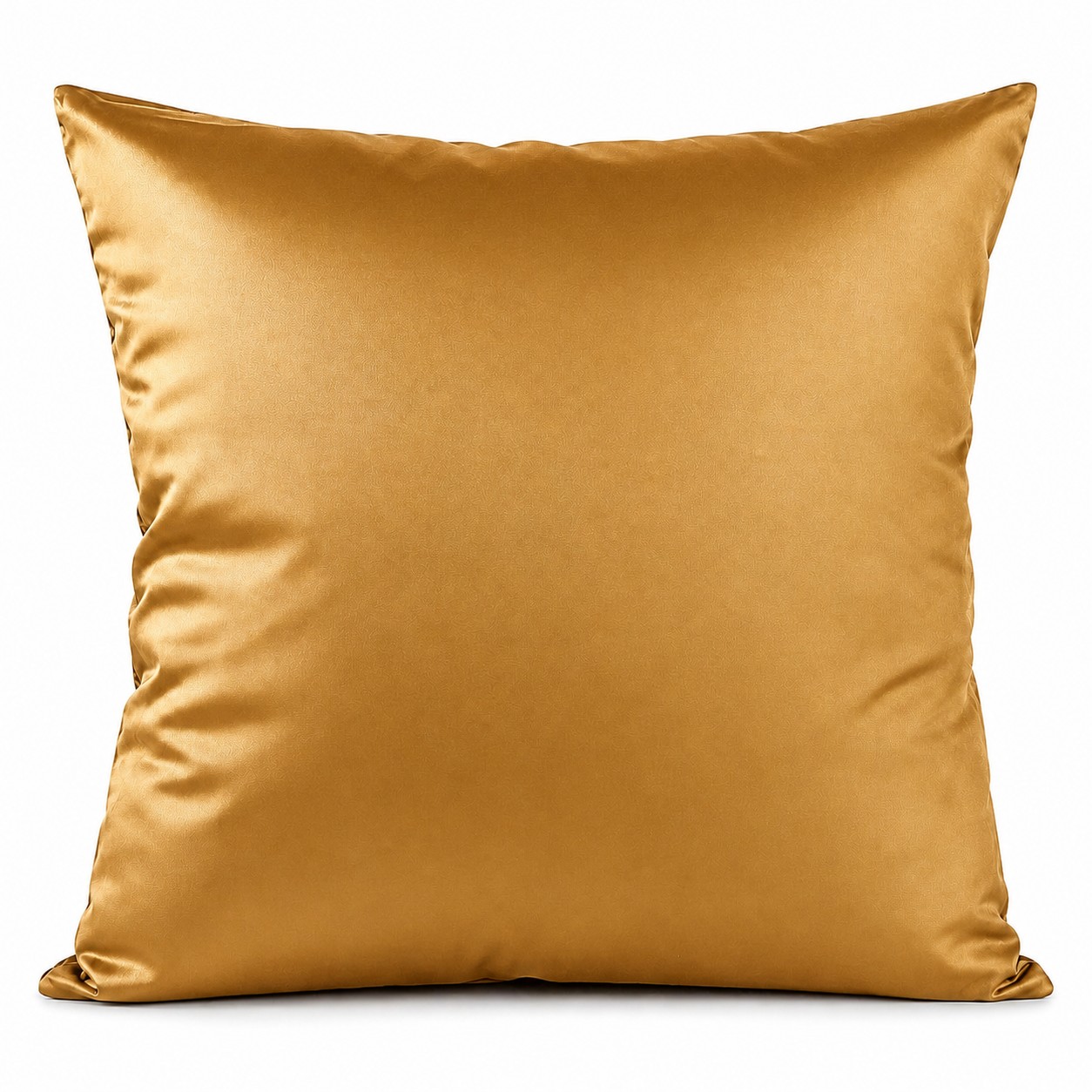Cotton Square Throw Pillow — Bronze Gold