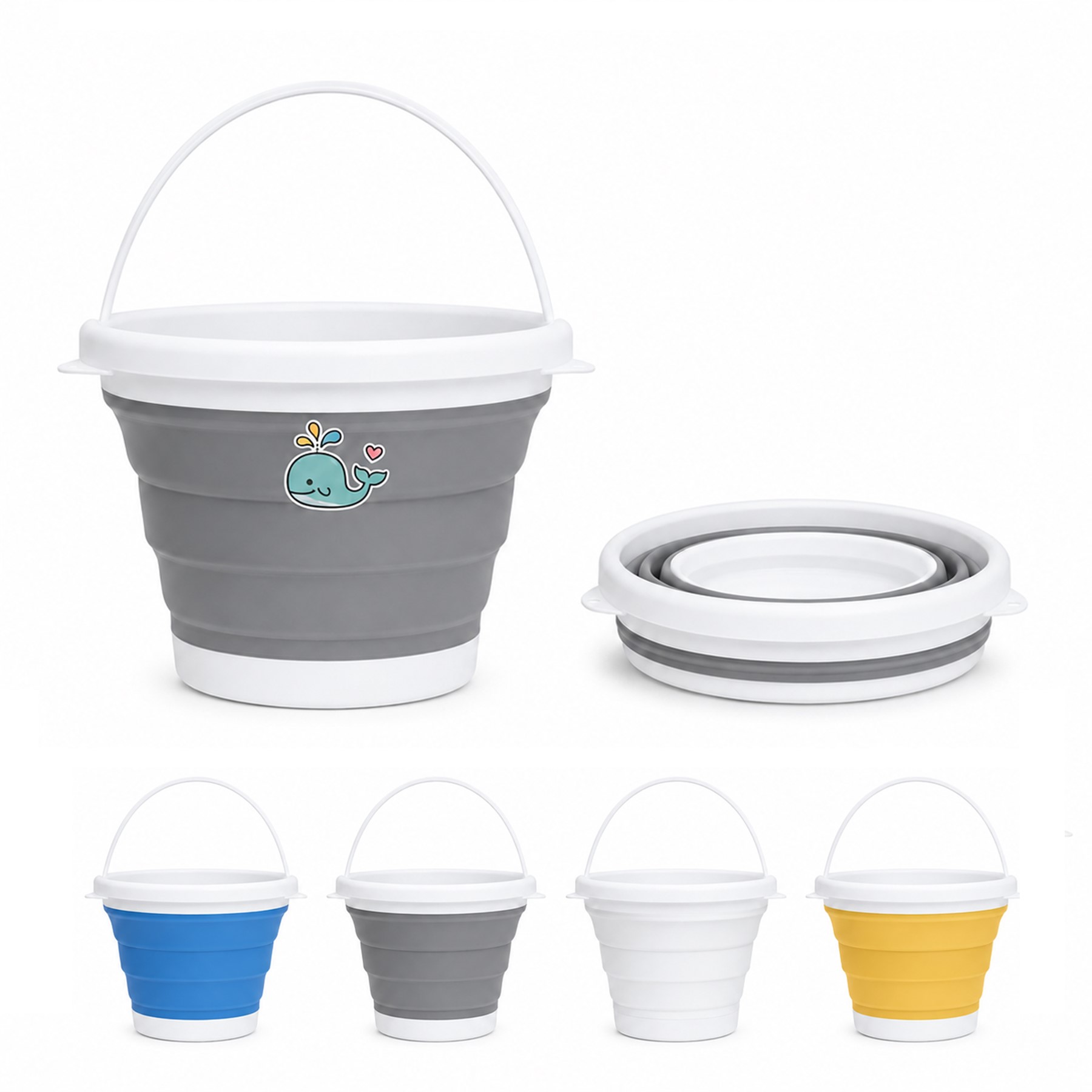 Handled Polypropylene Collapsible Utility Bucket