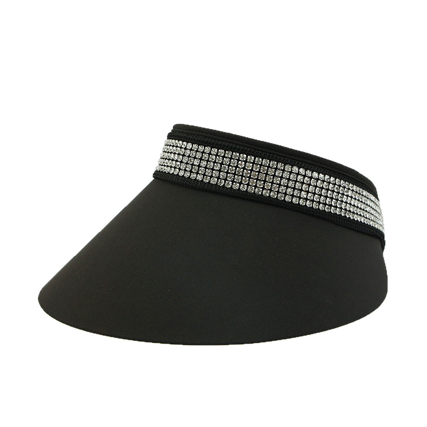 Jeweled Polyester Sun Visor Hat — view 2