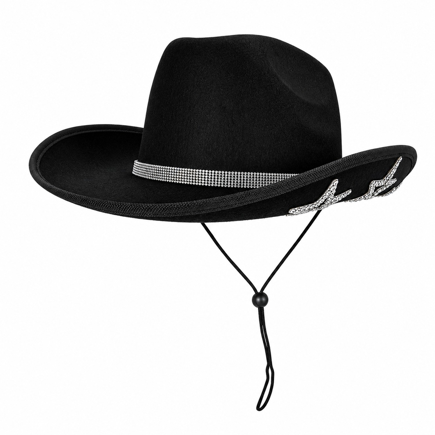 Rhinestone Felt Cowgirl Hat — view 2
