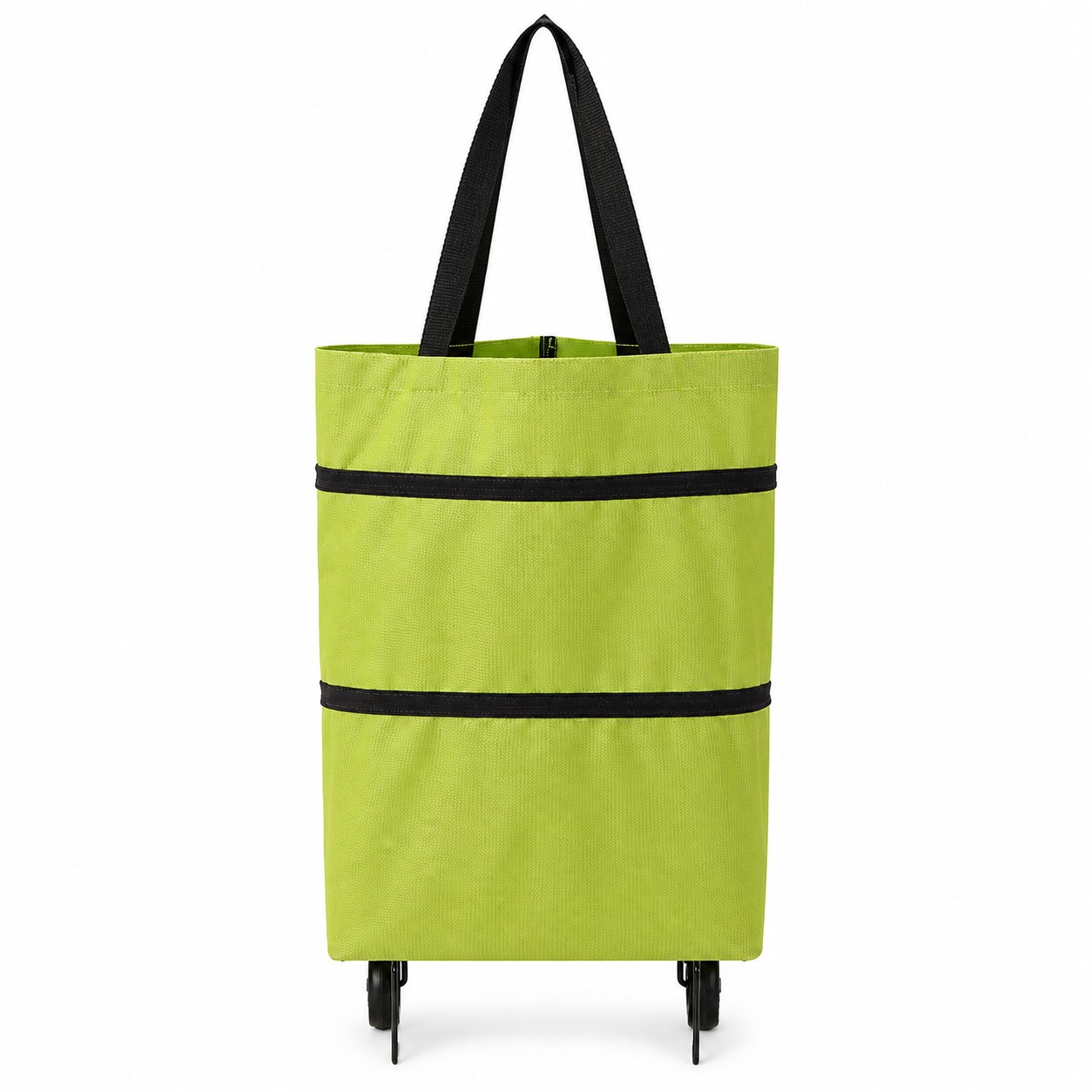Collapsible Oxford Wheeled Market Tote — view 2