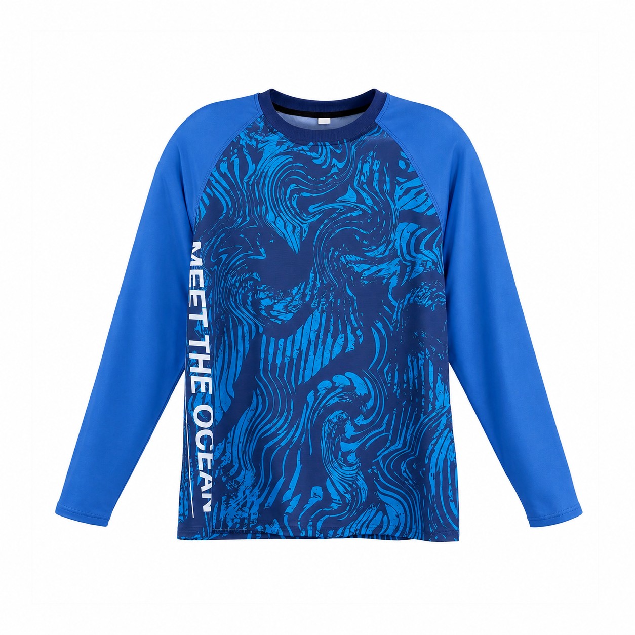 Unisex Long-Sleeve Fishing Shirt — Blue