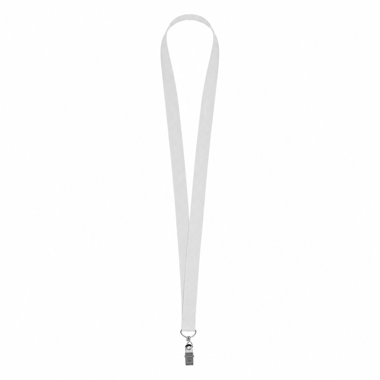 Polyester Lanyard With Metal Bulldog Clip — view 2