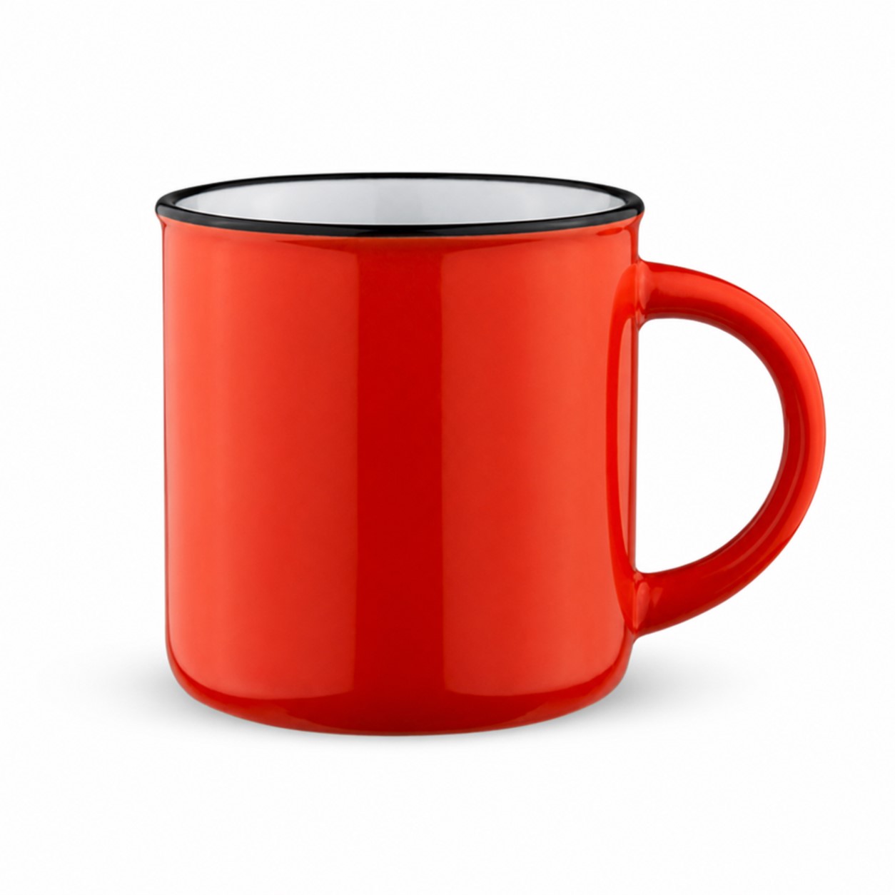 Ceramic Coffee Mug With Contrast Interior — view 2