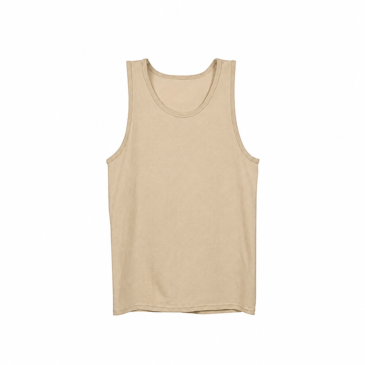Classic Cotton Men's Tank Top — Beige