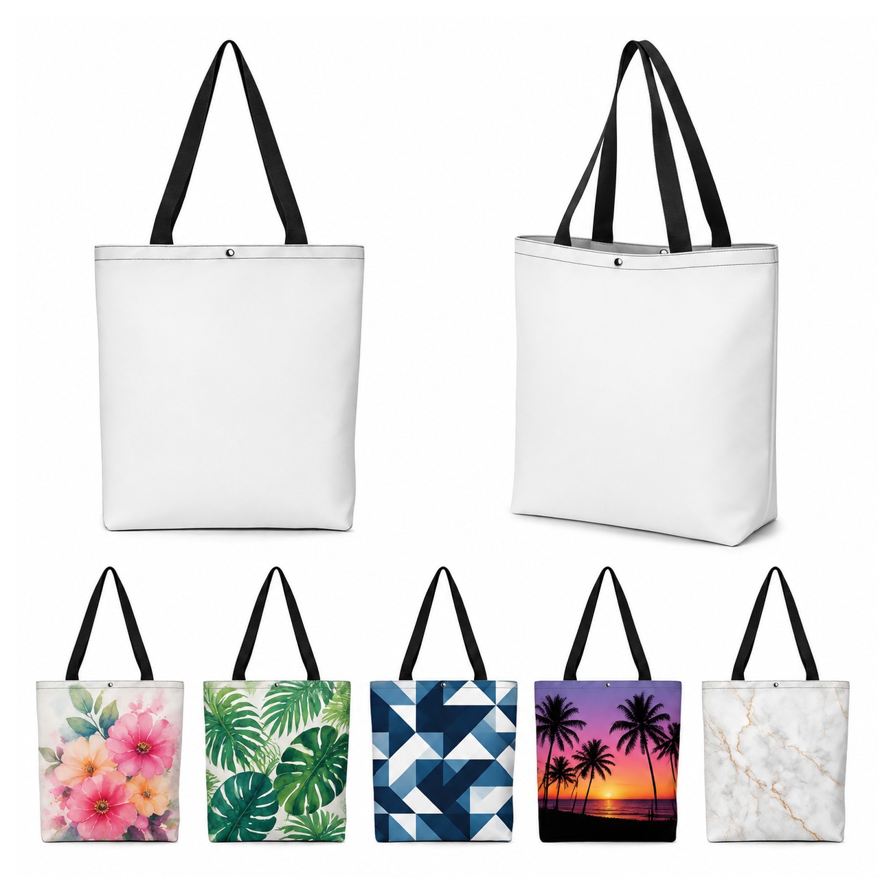 600D Polyester Gusseted Tote Bag