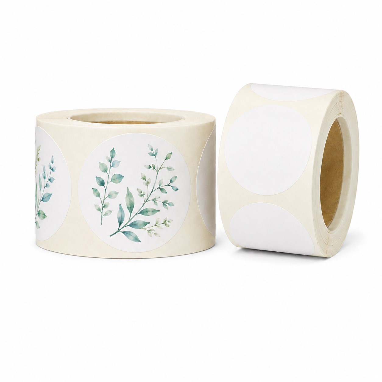 One Inch Round Paper Sticker Roll