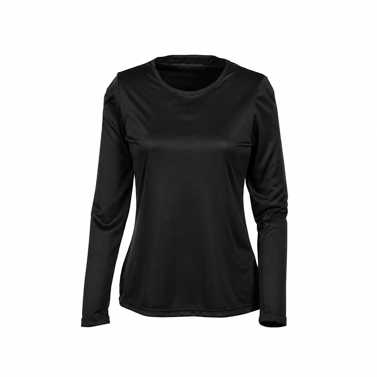 Ladies Recycled Polyester Cooling Tee — Black