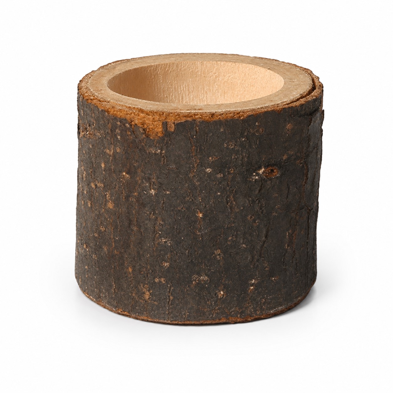 Cylindrical Wood Display Stand — view 2