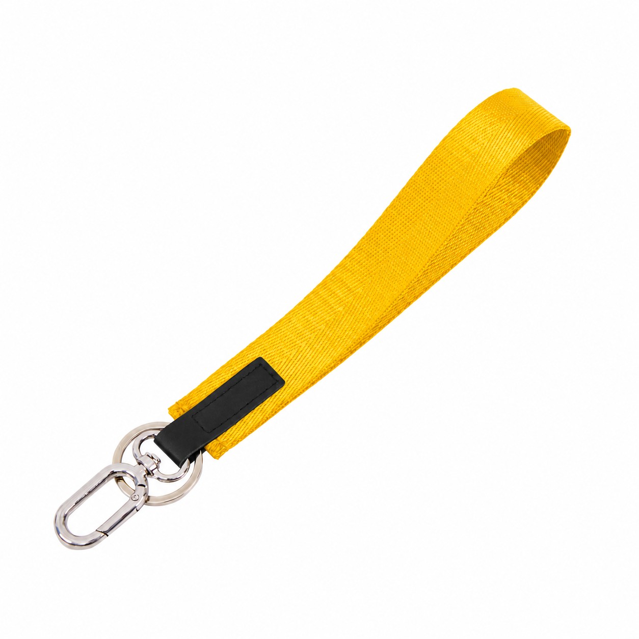 Nylon Keychain Wrist Lanyard — Yellow