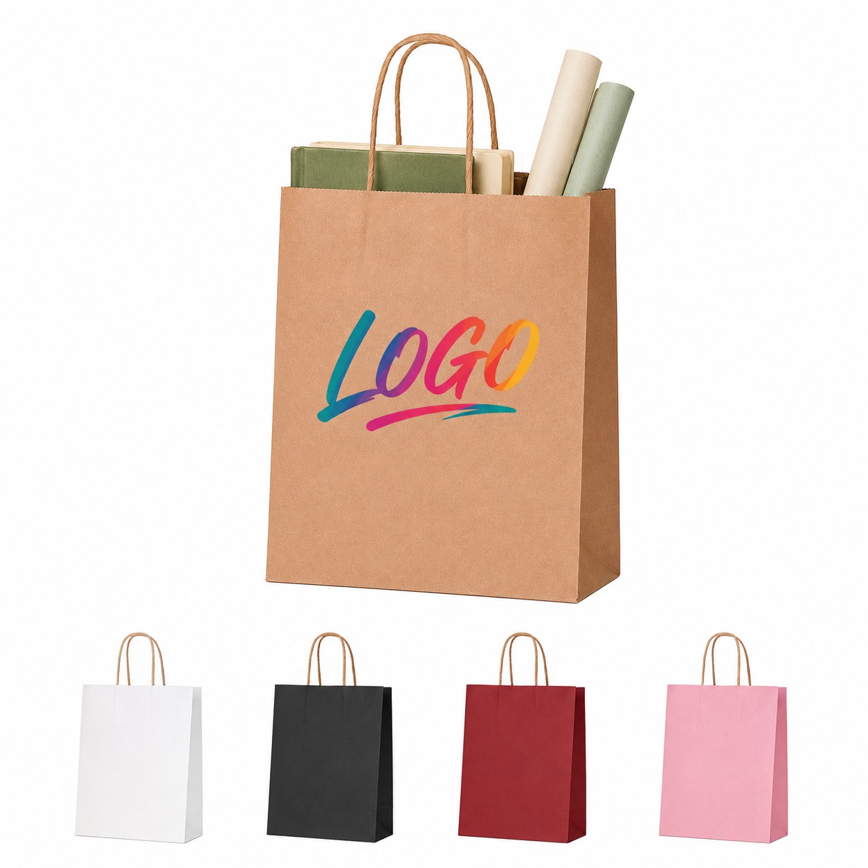 Recycled Kraft Paper Gift Bag