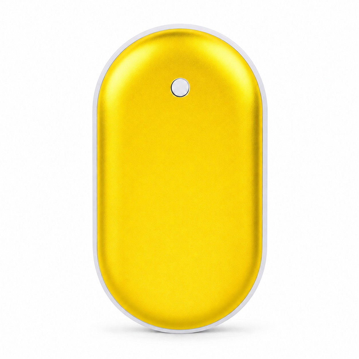 Rounded Rechargeable Hand Warmer — Yellow