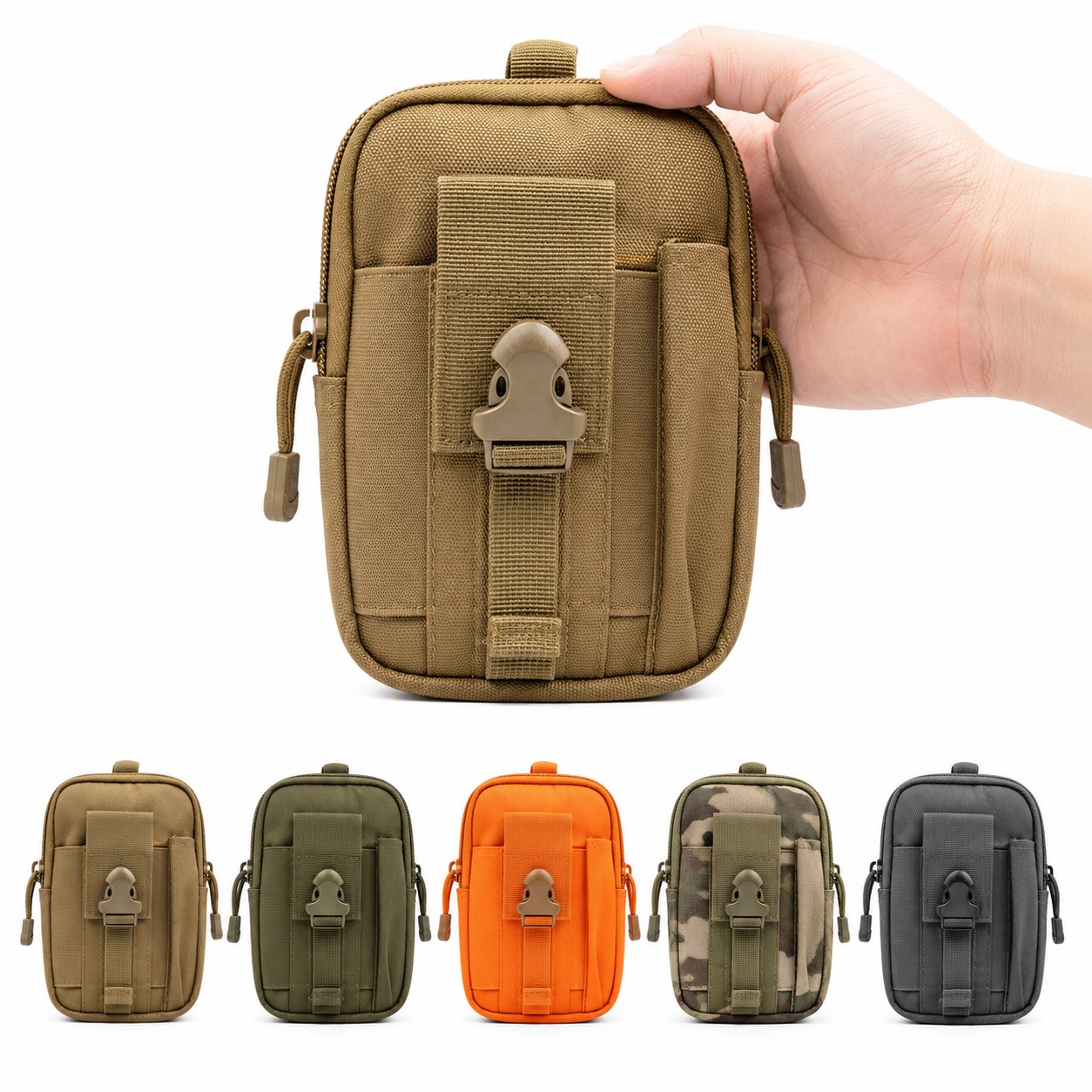 Belt Mounted Nylon Tactical Storage Pouch