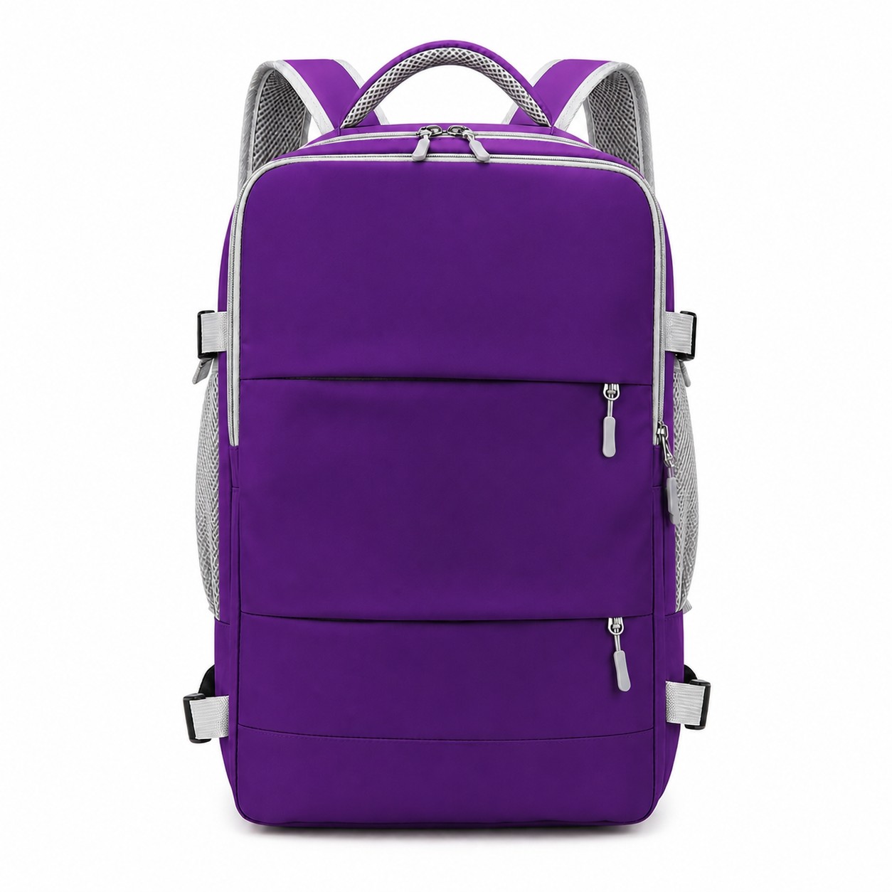 Polyester Carry On Travel Backpack — Purple