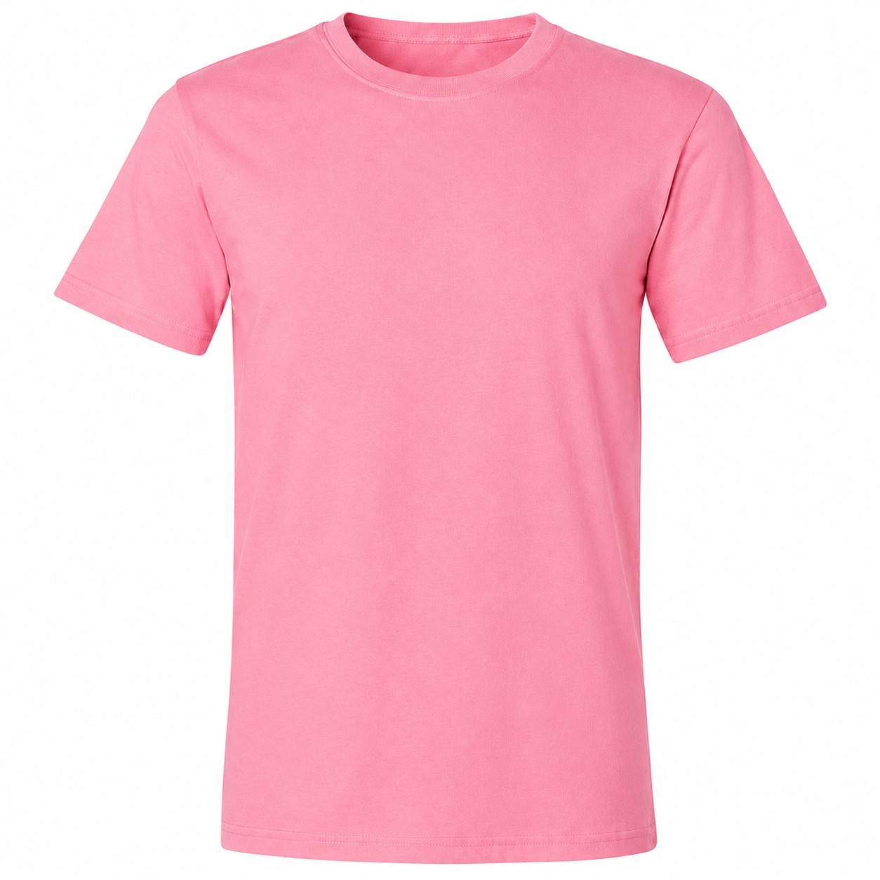 Ringspun Cotton Crewneck T-Shirt — Pink