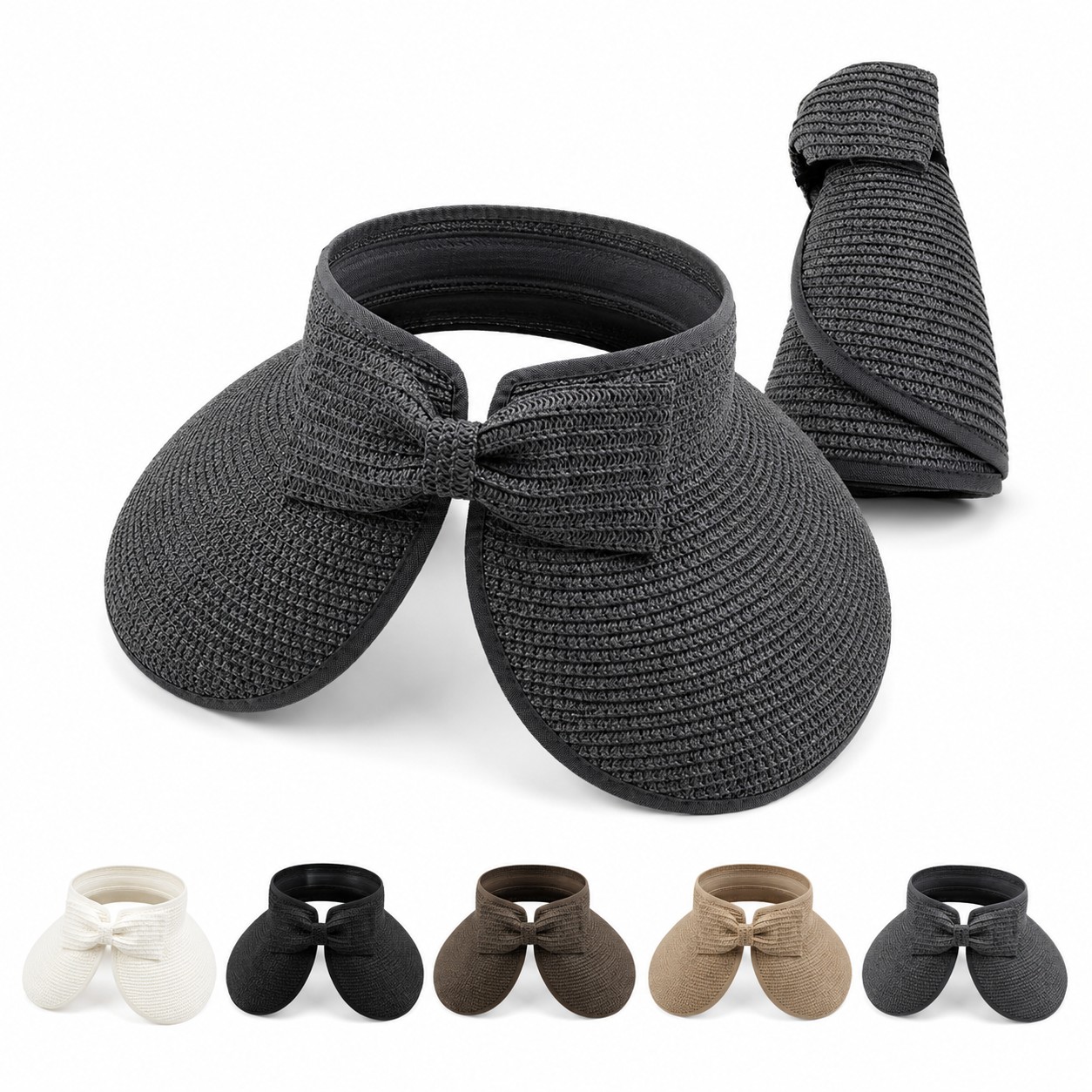 Roll Up Bow Sun Visor