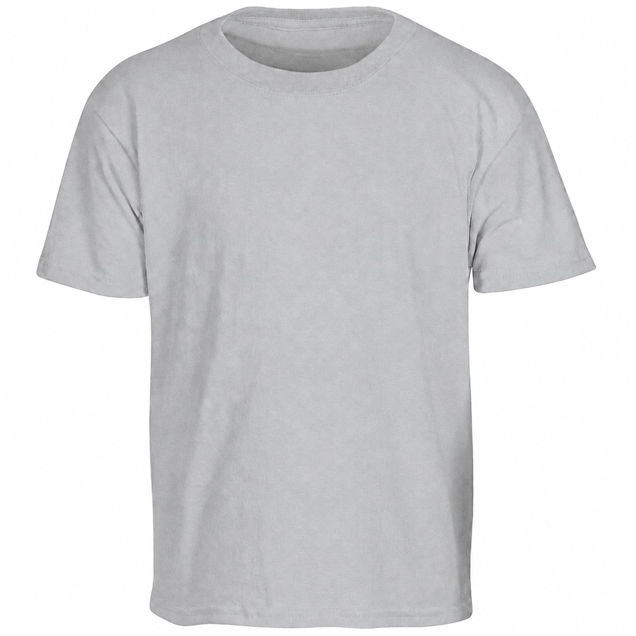 Youth Cotton T Shirt — Silver
