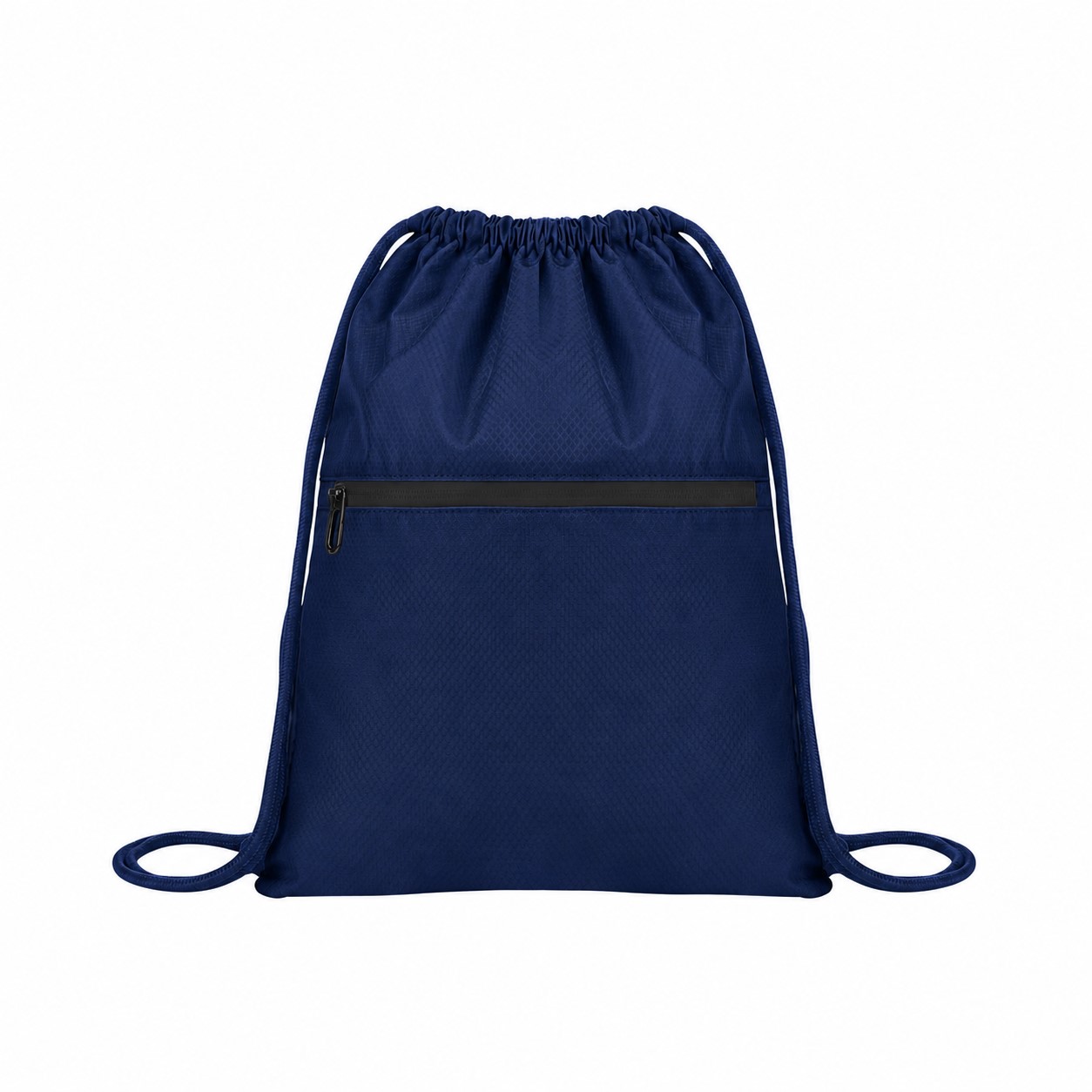 Polyester Roomy Drawstring Bag — Navy Blue
