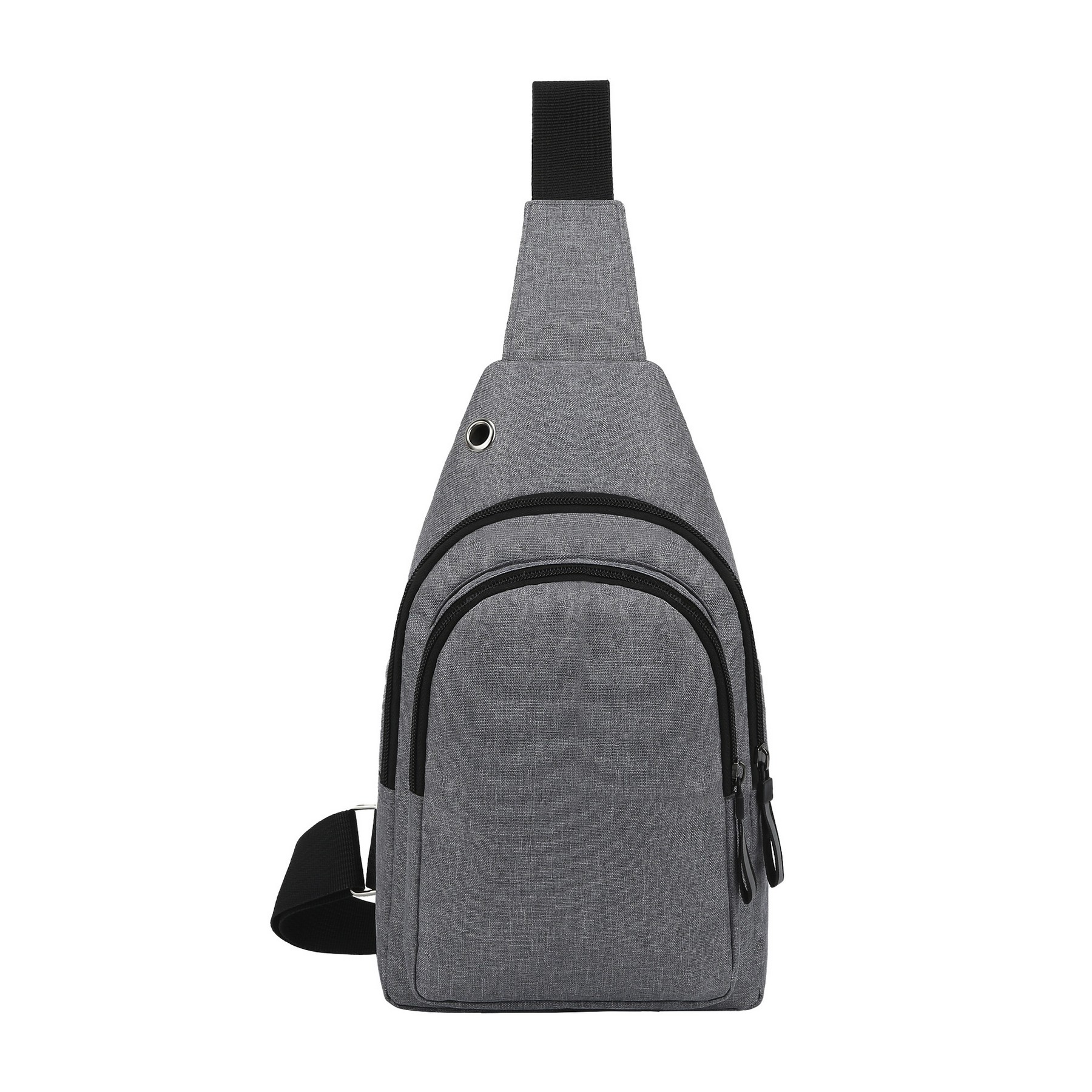 Two Zippered Compartments Crossbody Sling Bag — view 2
