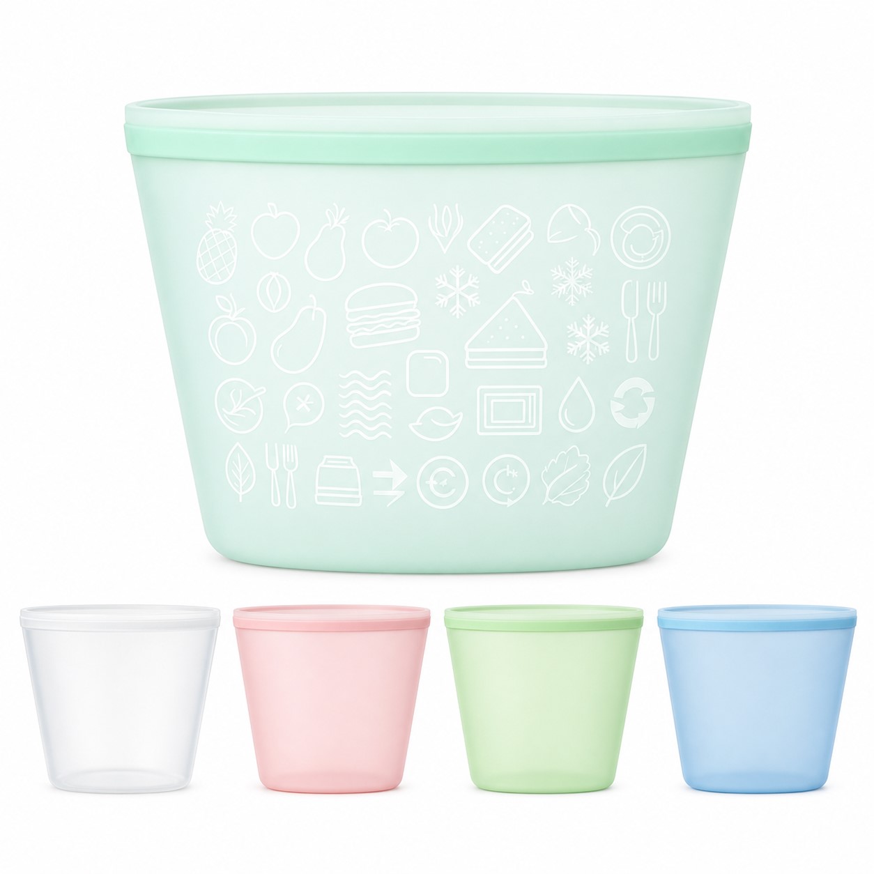 Pinch-Lock Silicone Food Storage Bag