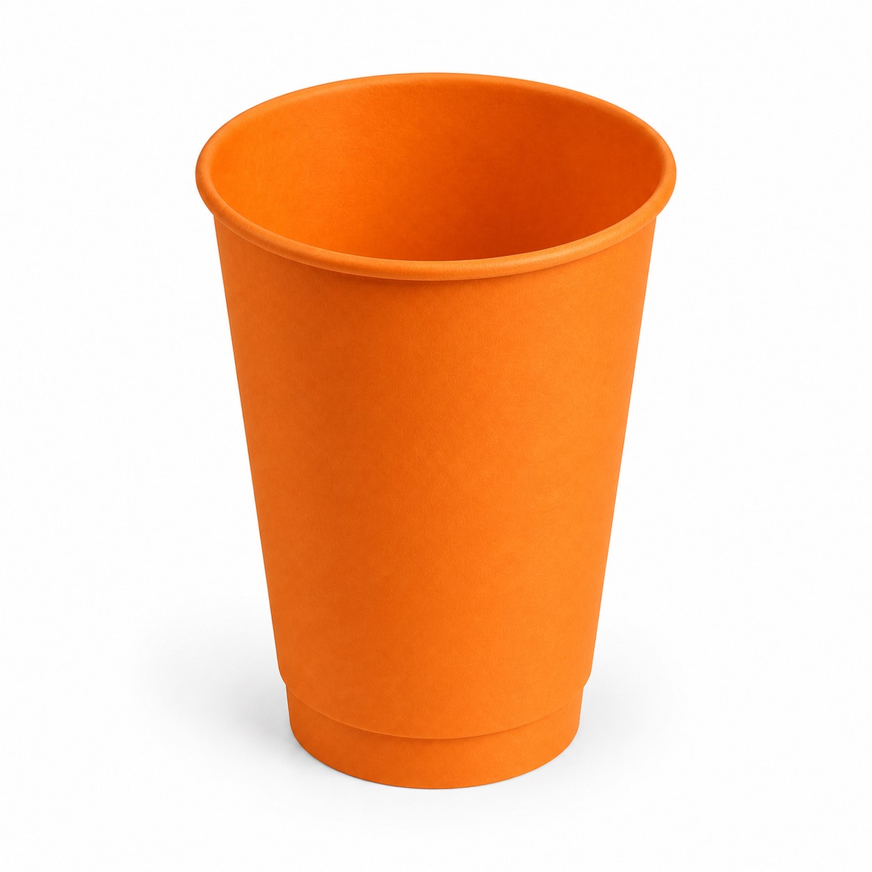 Sleeved Disposable Paper Drink Cup — Orange