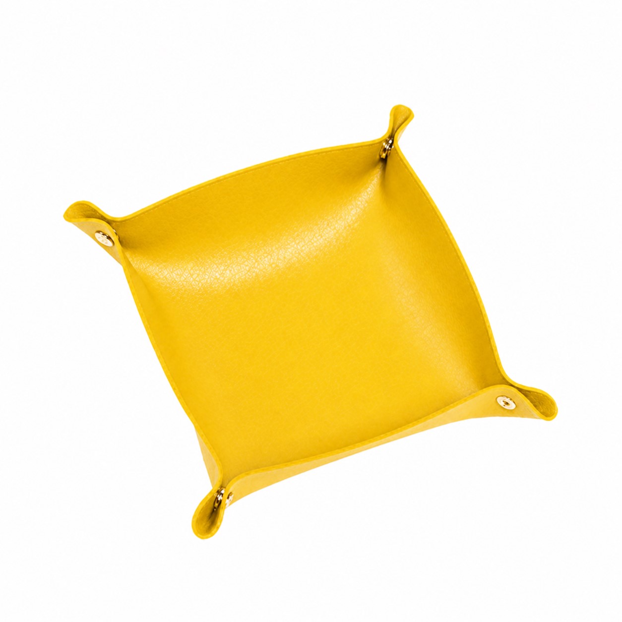 Snap Corner PU Valet Tray — Yellow