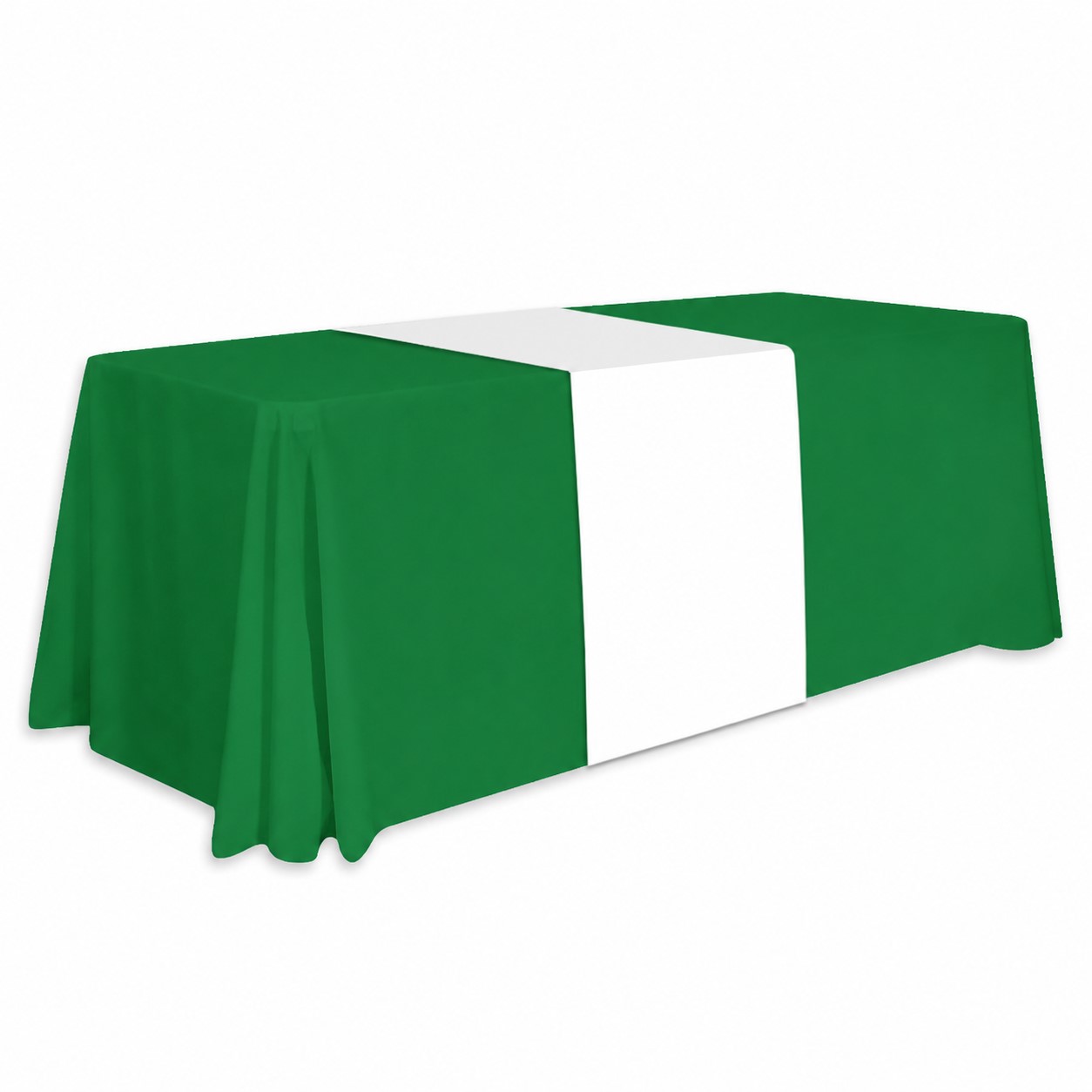 Thirty-Inch Polyester Table Runner — Green