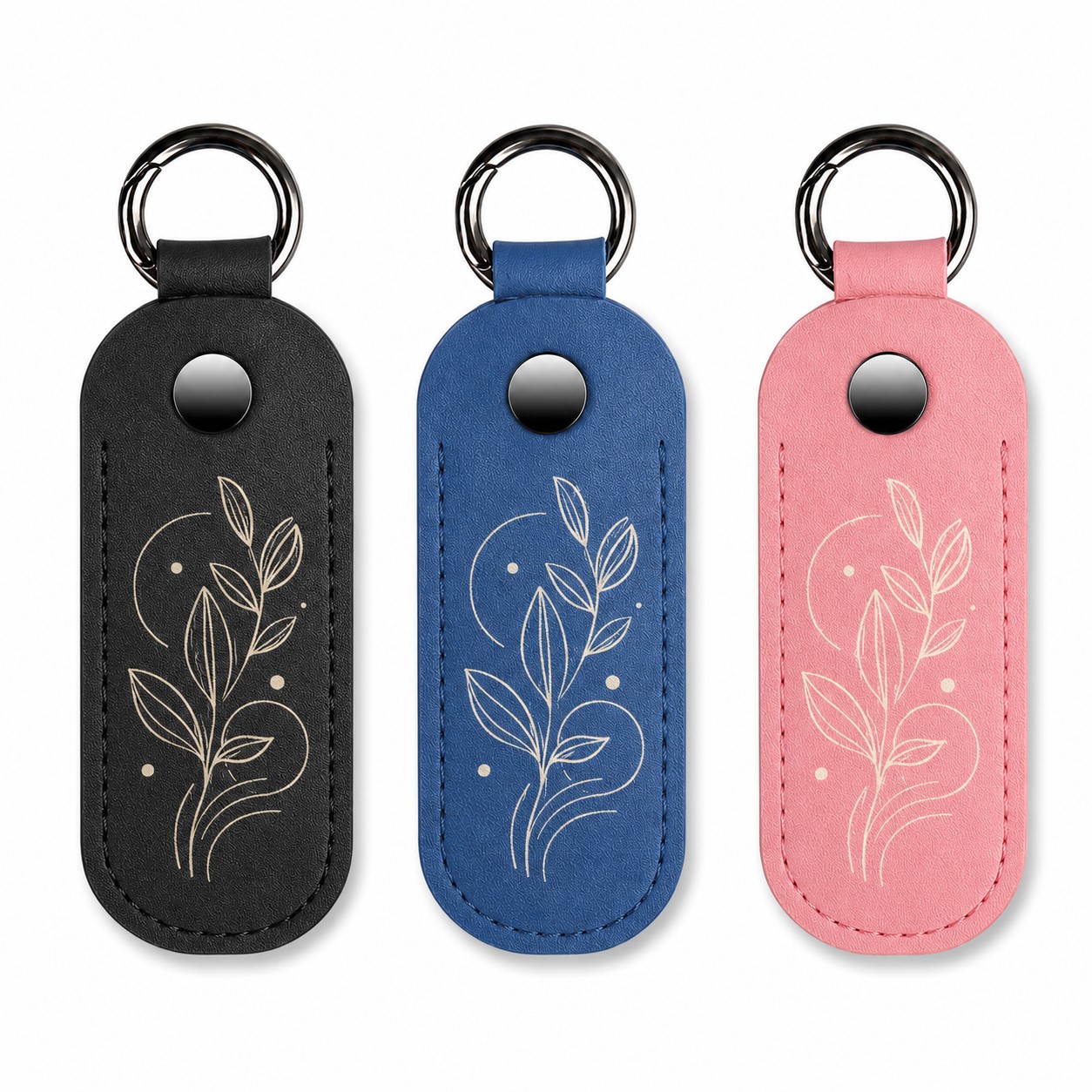 Leather USB Drive Case With Key Ring