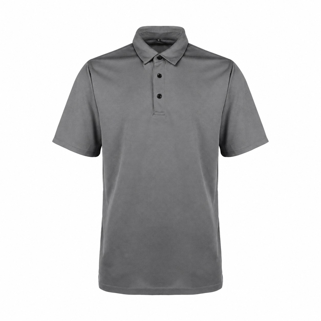Polyester Polo Shirt — Gray