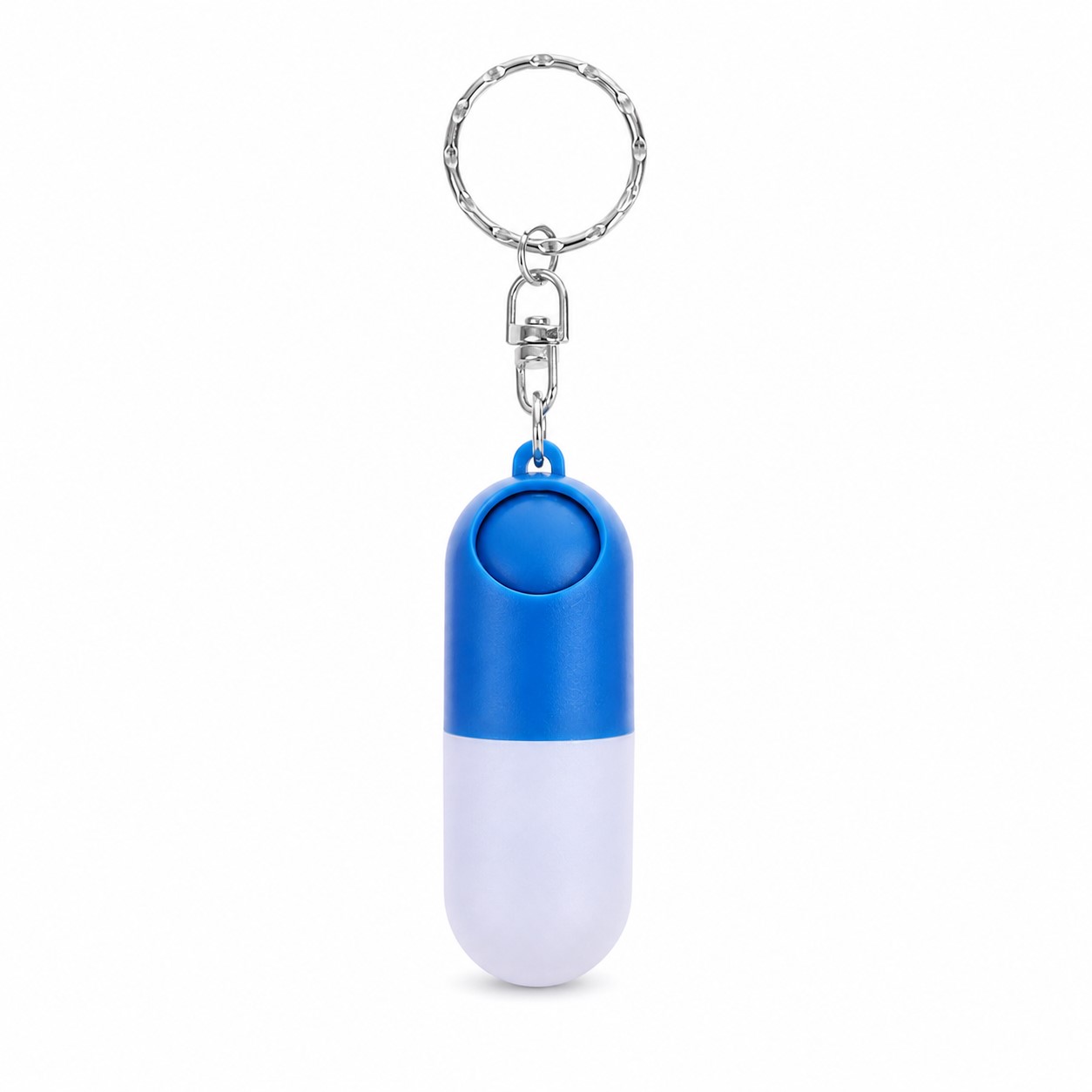 Rotating ABS Capsule Pill Box Keychain — view 2