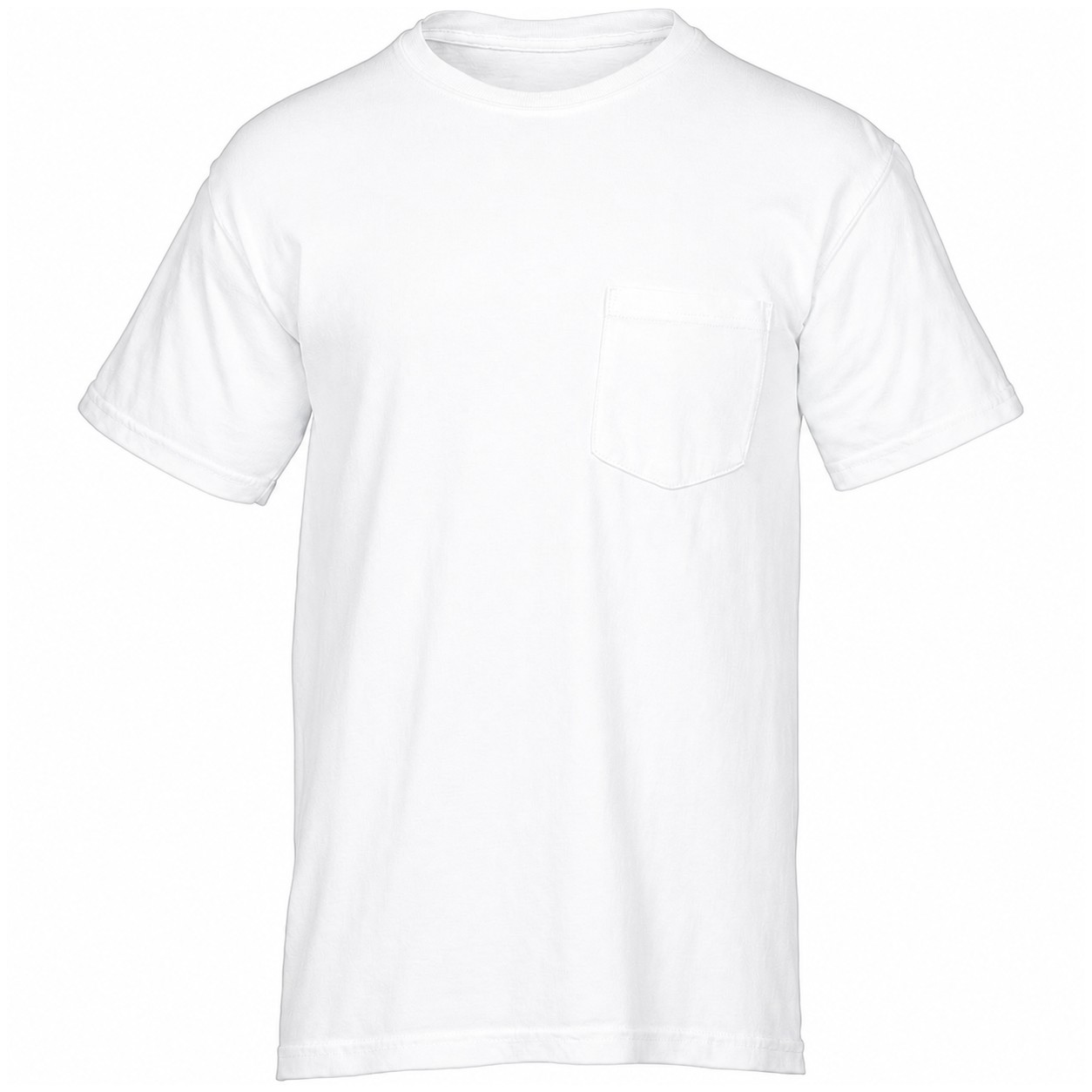 Garment Dyed Ringspun Pocket Tee — White