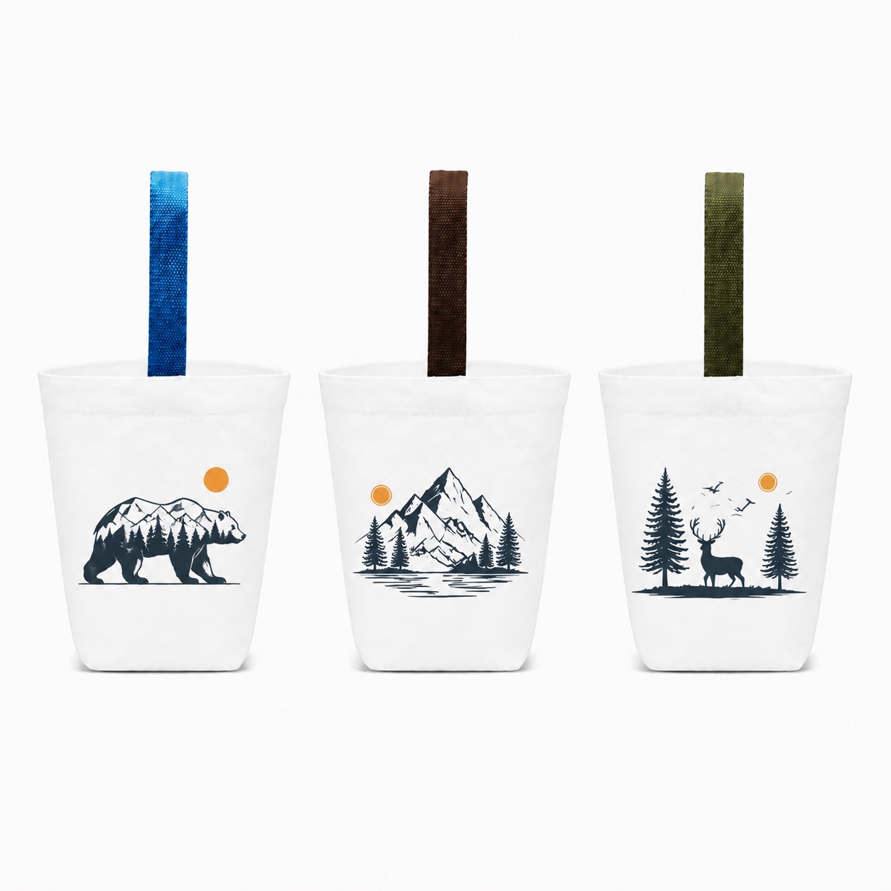 Handled Canvas Bottle Sleeve