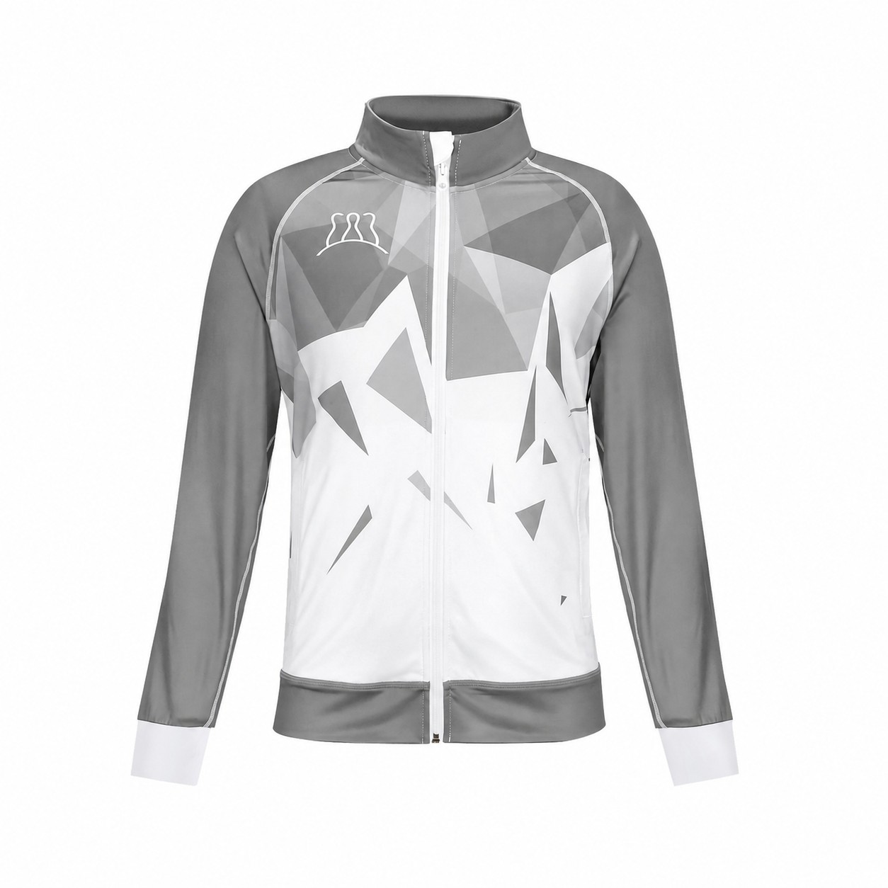 Full Zip Raglan Training Jacket — Gray