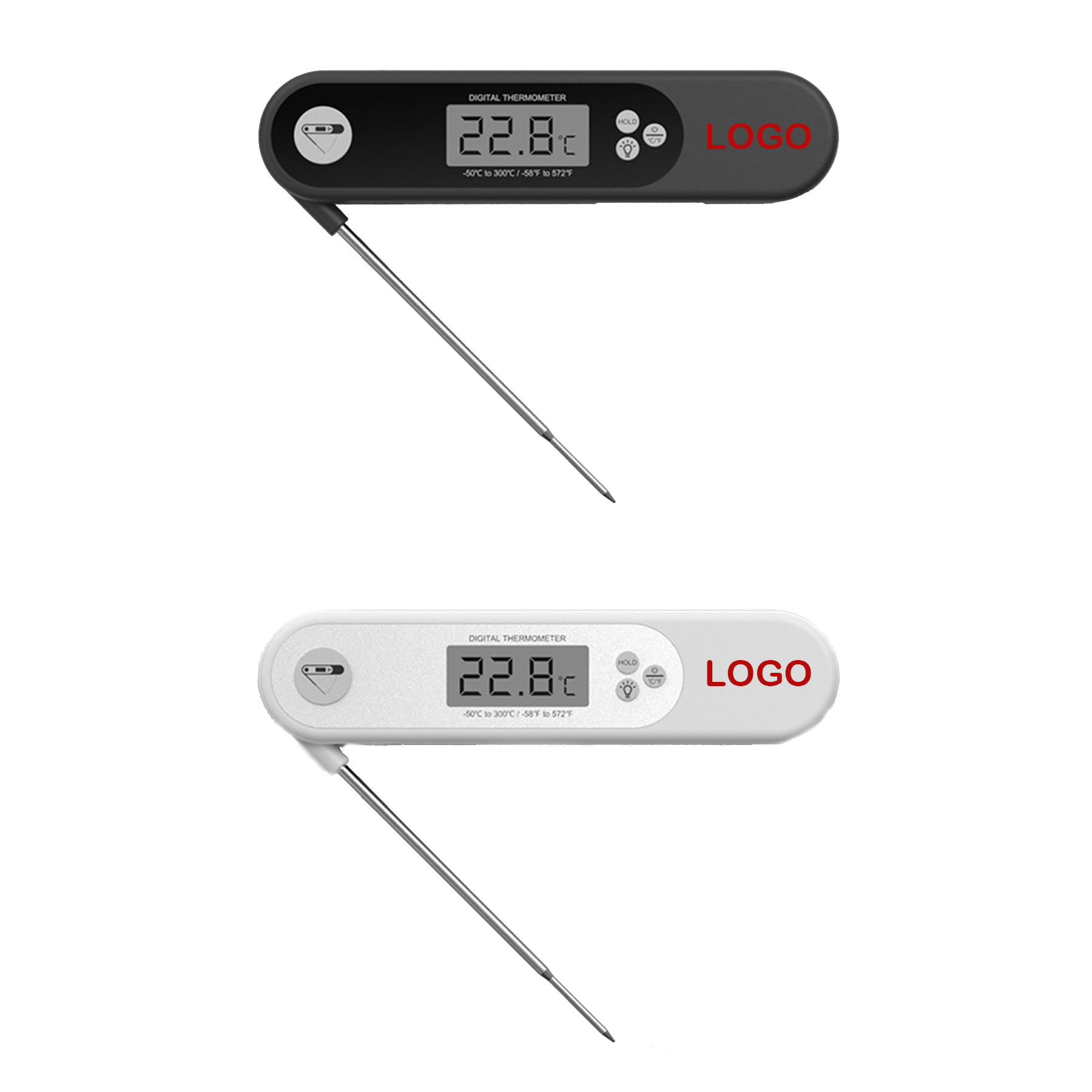 Folding Probe Digital Thermometer