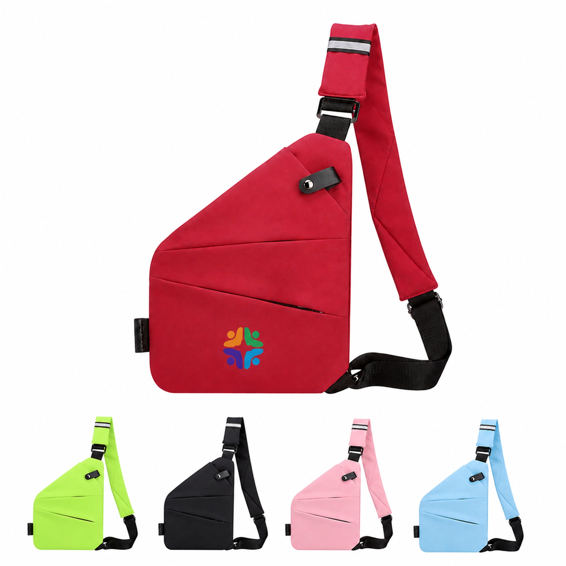 Nylon Sling Chest Bag With Polyester Lining