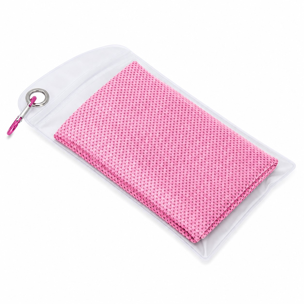 Polyester Cooling Fitness Towel — Pink