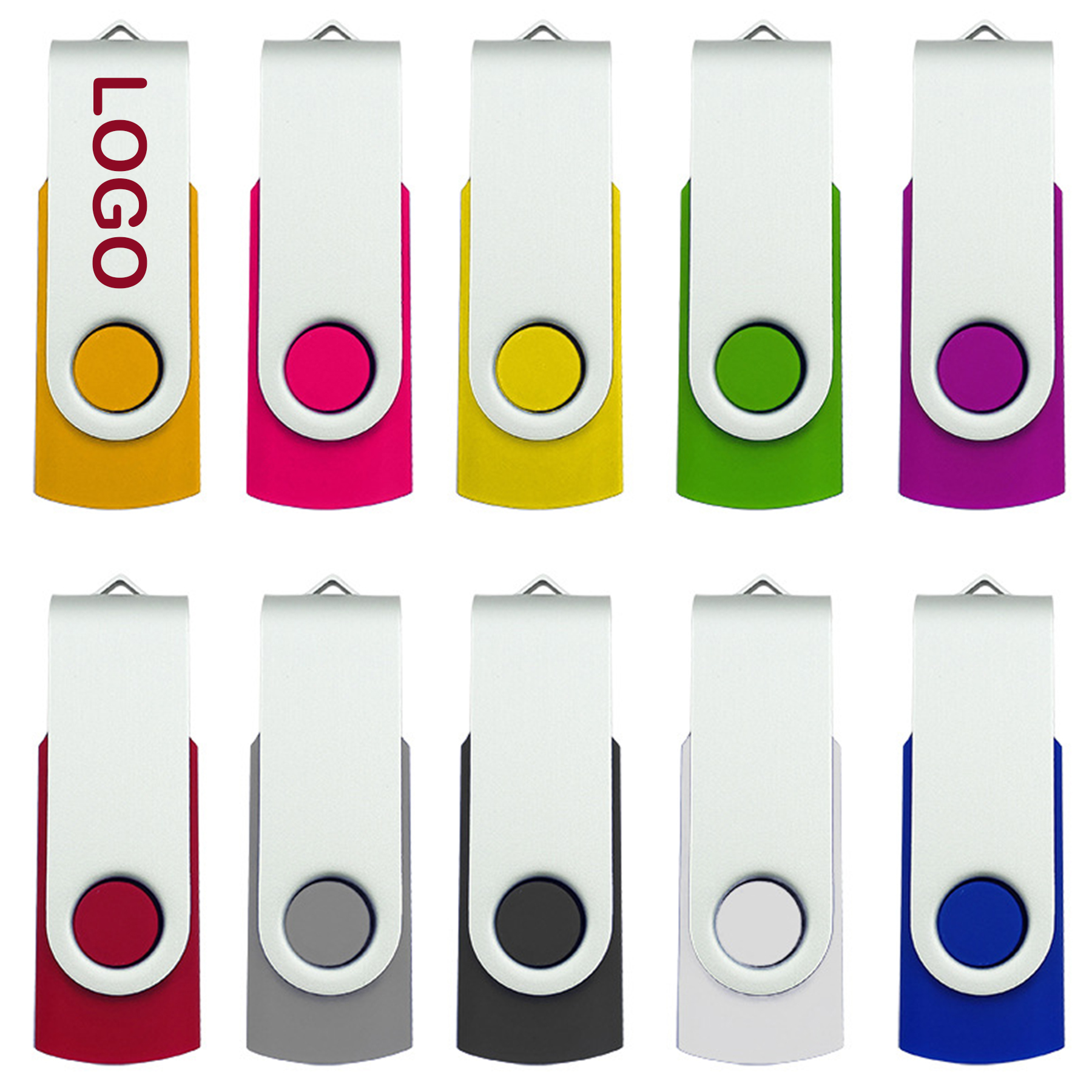 Swivel Metal Flash Drive