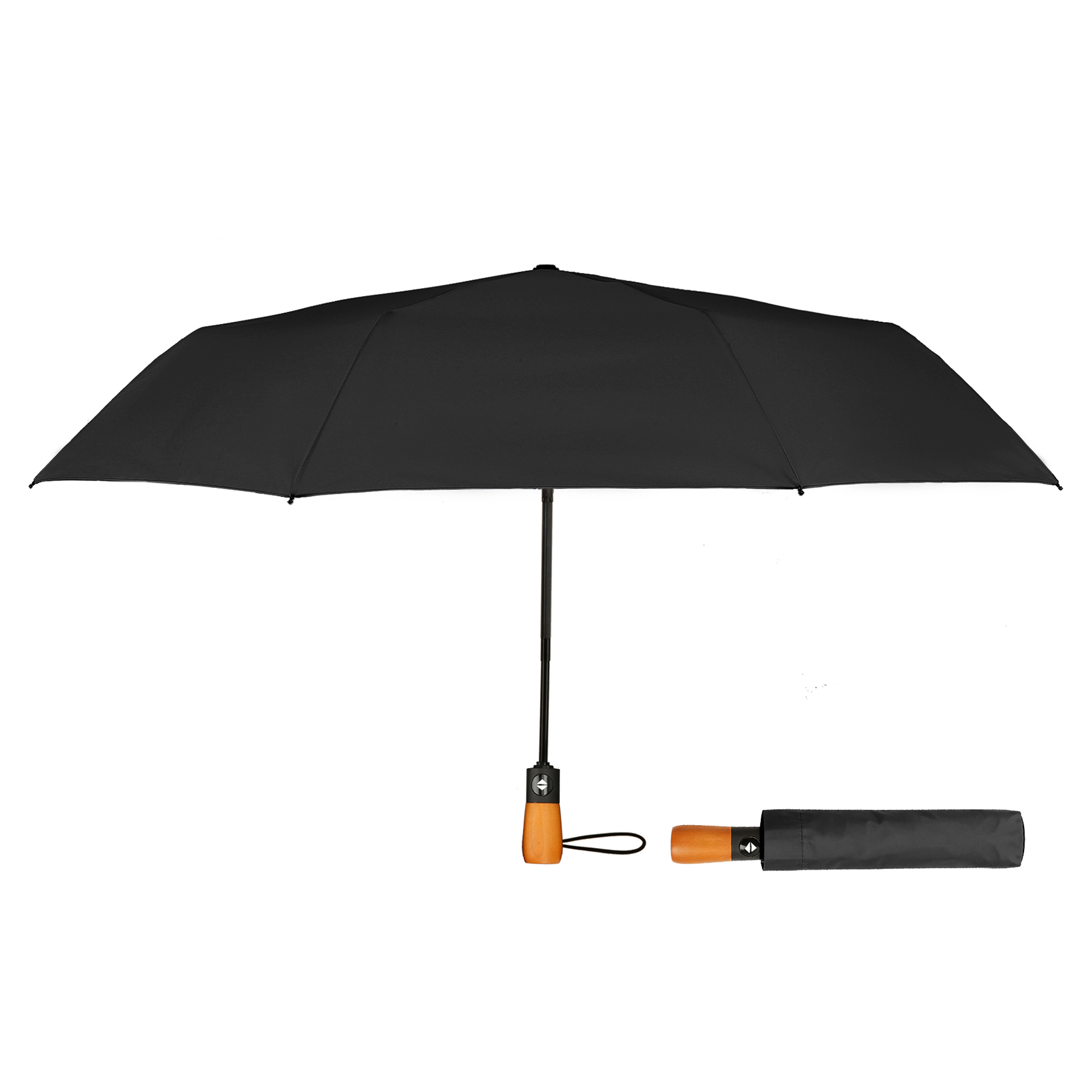 Wooden Handle Auto Open Umbrella — view 2