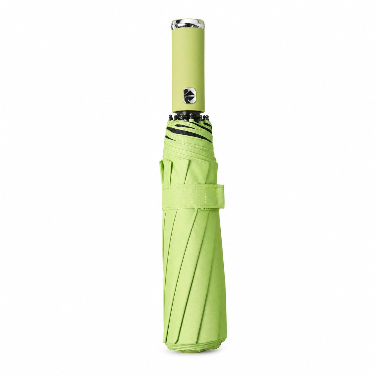 Compact Folding Umbrella With LED Flashlight — view 2