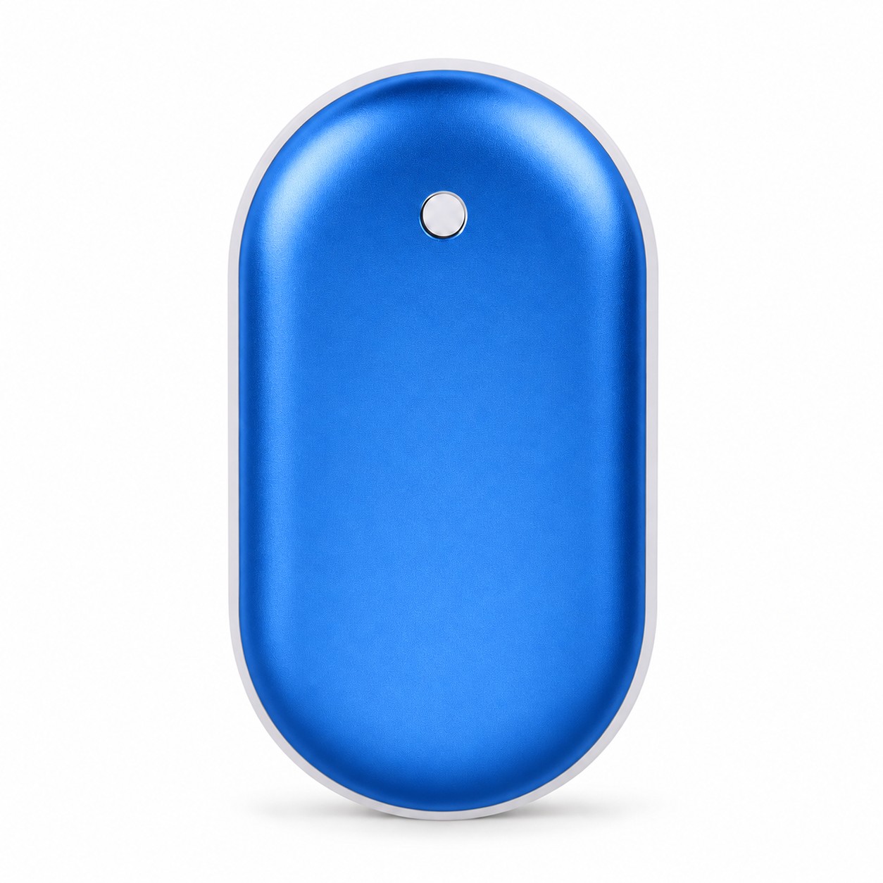 Rounded Rechargeable Hand Warmer — Blue