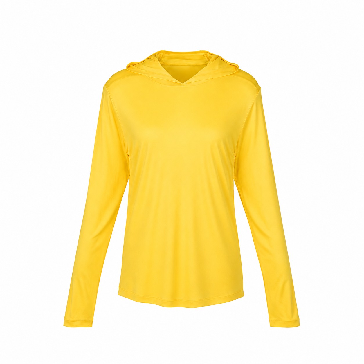 Polyester Hooded Sun Shirt — Yellow
